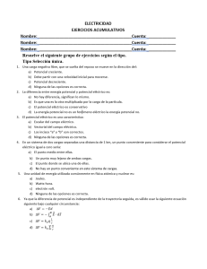 Examen de Electricidad: Campos, Potencial, Circuitos, Ley de Gauss