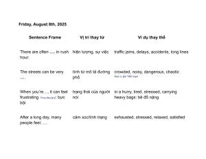 City Life Sentence Frames: Vocabulary & Examples
