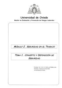 Seguridad en el Trabajo: Conceptos y Definiciones - Curso Universitario