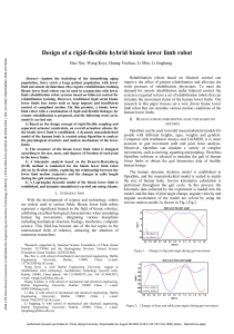 Rigid-Flexible Hybrid Bionic Lower Limb Robot Design