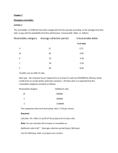 Receivables Management Exercise: LCBN plc Profit Analysis