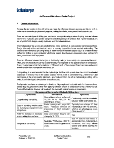 Jar Placement Guidelines: Drilling Operations