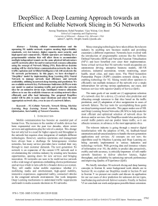 Deep Learning for 5G Network Slicing: DeepSlice Model