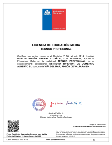 Diploma de Secundaria Chileno - T&eacute;cnico Profesional