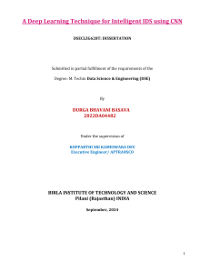Deep Learning CNN for Intelligent Intrusion Detection Systems