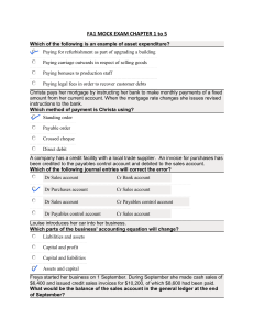 FA1 Mock Exam: Chapters 1-5 | Accounting Practice Questions
