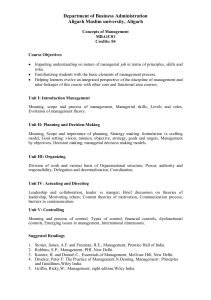 MBA Course Syllabi: Management, Economics, HR, Accounting