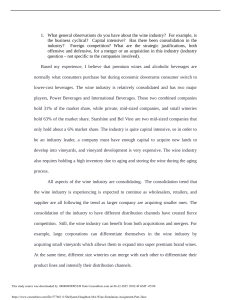 Wine Industry M&A Analysis: Bel Vino & Starshine