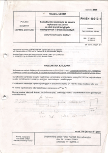 PN-EN 10219-1: Kształtowniki zamknięte ze szwem na zimno