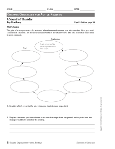 A Sound of Thunder Plot Chains Graphic Organizer | Active Reading