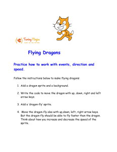 Flying Dragons: Scratch Coding Activity for Kids