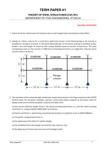 Steel Structures Term Paper: Column Design & Buckling Analysis