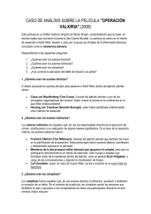 CASO DE ANÁLISIS SOBRE LA PELÍCULA VALKIRIA