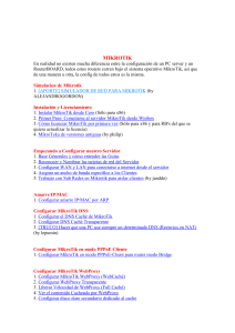 Gu&iacute;a de Configuraci&oacute;n de MikroTik