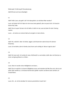 Rollenspiel: Ern&auml;hrung und Fitnessberatung &ndash; Deutsch-&Uuml;bung