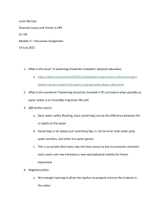 Swimming in PE: Diversity, Safety, and Curriculum Discussion