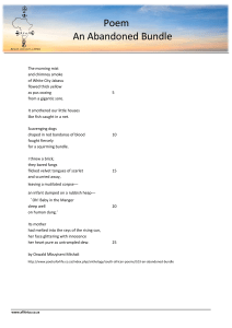 An Abandoned Bundle Poem by Oswald Mbuyiseni Mtshali - Analysis