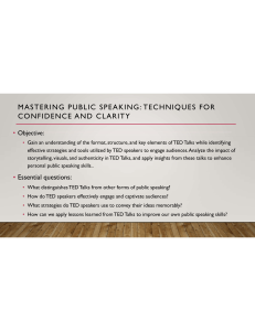 Mastering Public Speaking: TED Talk Techniques for Confidence & Clarity