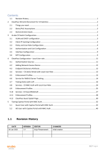 ClearPass Wired Enforcement for Aruba CX Switches Configuration Guide