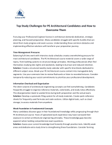 Top Study Challenges for PE Architectural Candidates and How to Overcome Them