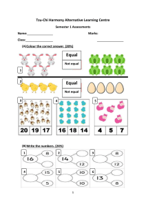 Elementary Math Assessment: Counting, Numbers, Place Value