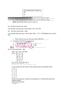 Mathematics Workbook: Integer Operations & Number Sequences