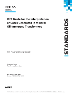IEEE C57.104: Guide to Interpreting Gases in Oil-Immersed Transformers