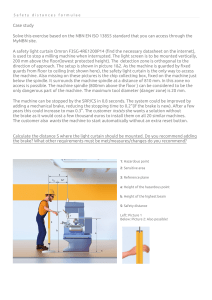 Machine Safety Distance Calculation: ISO 13855 Light Curtain Case Study