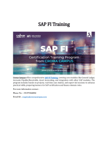 SAP FI Training
