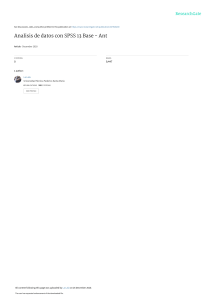 Analisis de datos con SPSS 13 Base - Ant