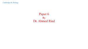 Cambridge OL Biology Paper 6: Experimental Skills Study Guide