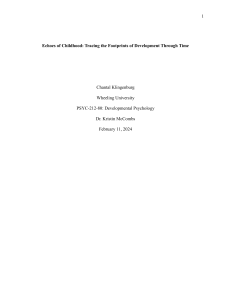 Echoes of Childhood: Developmental Psychology Through Time