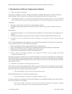 OOSE UML Patterns Java Solutions
