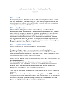 Uber Case Study: Travis Kalanick, Global Expansion & Ride-Hailing Future