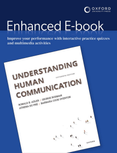 Understanding Human Communication Textbook | 15th Ed. | Oxford