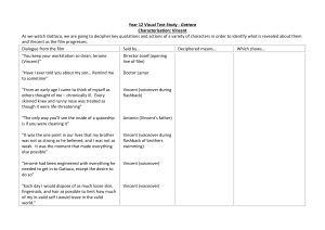 Gattaca Characterization Study Guide: Vincent Analysis for Year 12