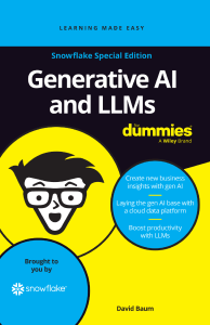 Generative AI and LLMs For Dummies