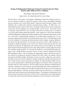 AI-based Control System for Supersonic Wind Tunnels: Modeling & Optimization