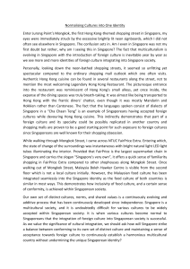 Singapore's Cultural Integration: Blending Identities & Foreign Influence