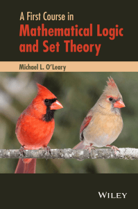 A First Course in Mathematical Logic and Set Theory Textbook