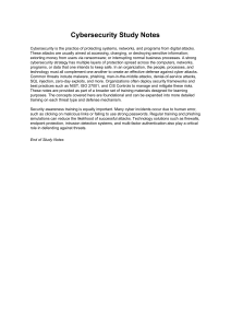 Cybersecurity Study Notes: Understanding Digital Attacks & Defenses