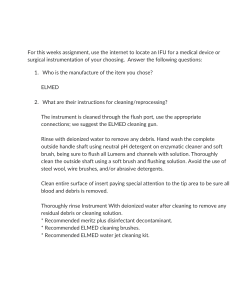 Medical Device IFU Analysis: Cleaning & Reprocessing Instructions