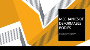 Mechanics of Deformable Bodies: Shear & Bending Moment Diagrams