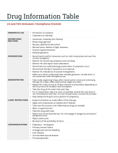 Clomiphene (Clomid) Drug Information: Uses, Side Effects, Dosing