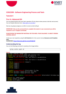 Advanced Git Tutorial for Software Engineering - COSC2299