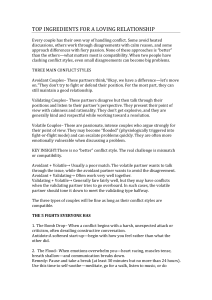 Loving Relationships: Conflict Styles, Affair Recovery & Communication Tips