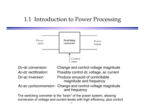 Introduction to Power Processing: Converters, Efficiency & Control