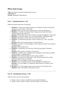 PISA-Style Exam: Introduction to Media and Information Literacy Test