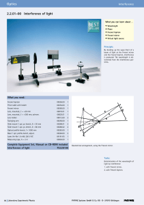 Interference of Light: Fresnel Mirror & Biprism Lab Experiment