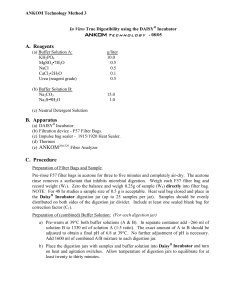 ANKOM Technology Method 3: In Vitro True Digestibility with DAISYII